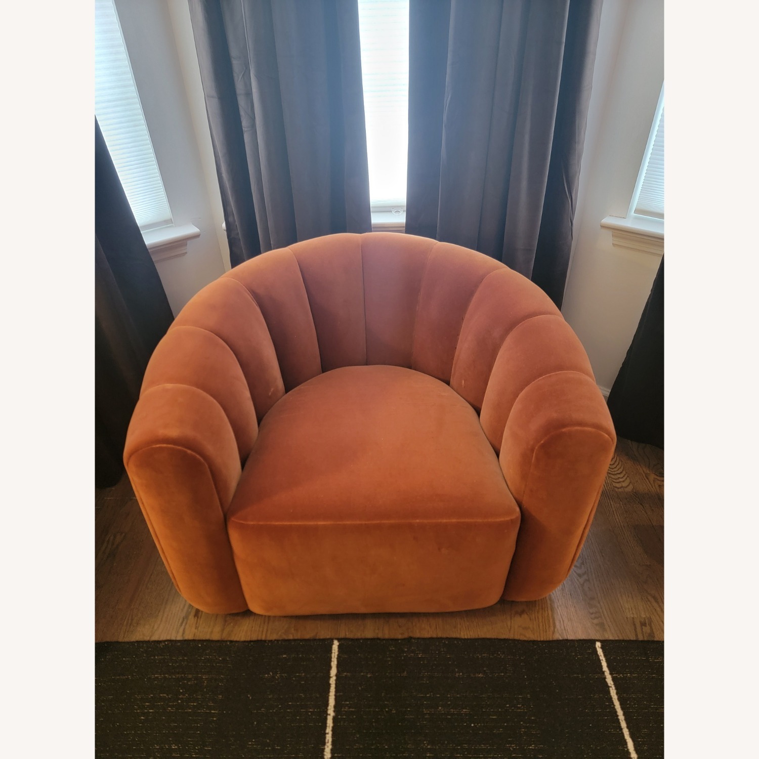 CB2 Fitz Velvet Armchair - image-1