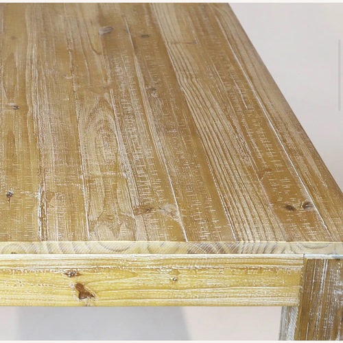 Used Montauk Furniture Natural Wood Dining Table for sale on AptDeco