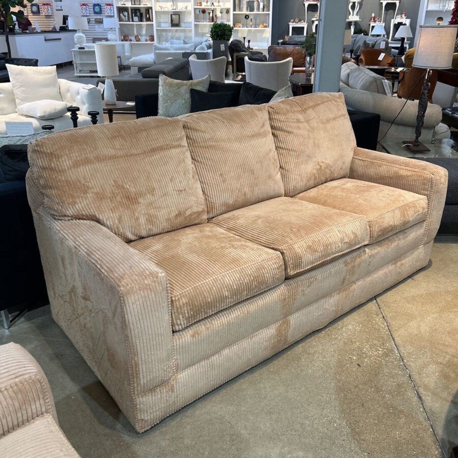 Walter E. Smithe Bannister Corduroy 3-Seat Sofa - image-2