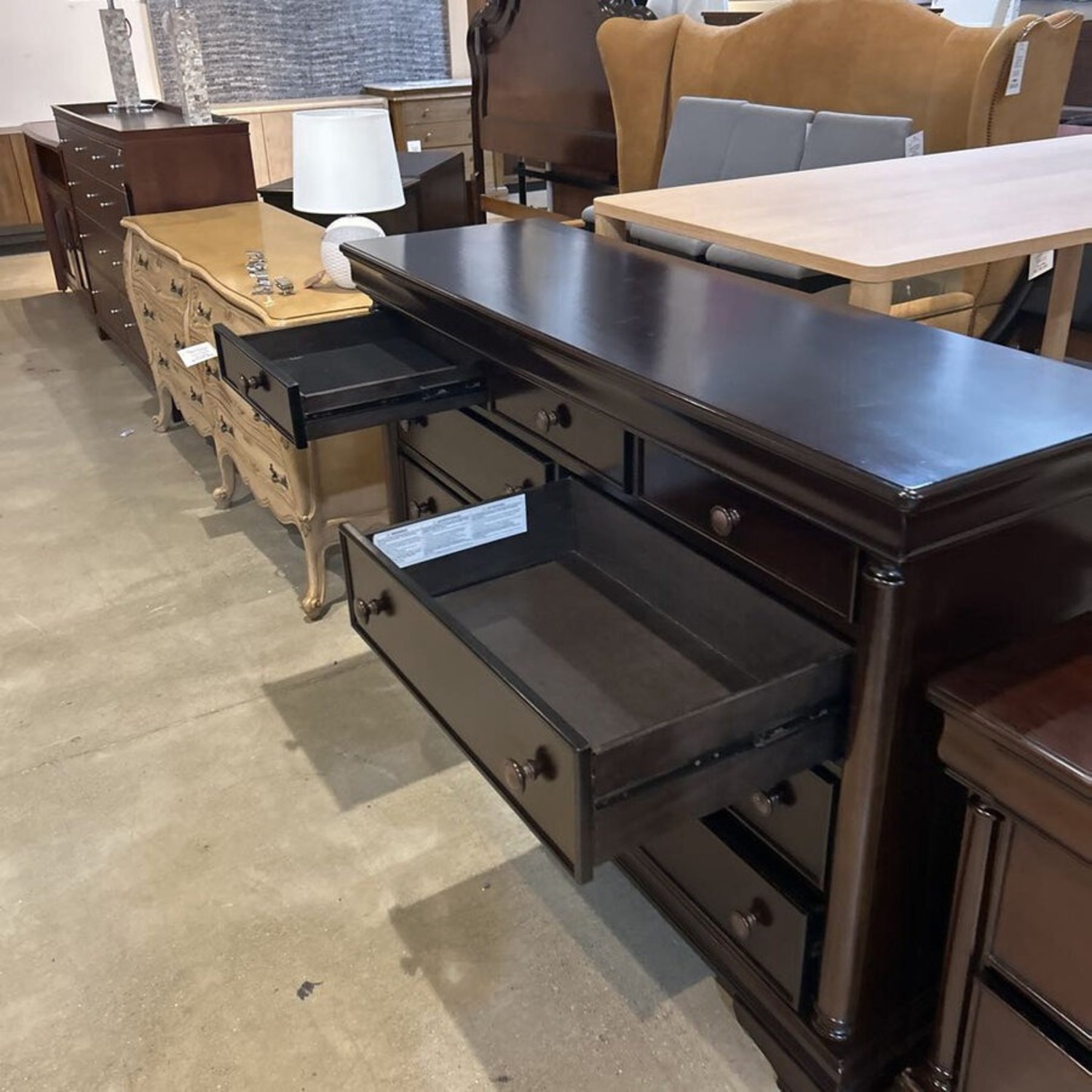 Ashley Furniture Cherry Brown 9-Drawer Dresser - image-2