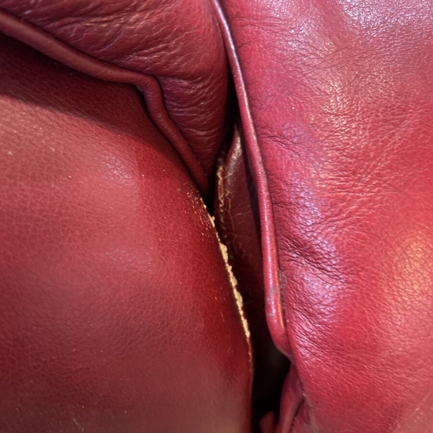 La-Z-Boy Leather Rocker Power Recliner Maroon - image-1