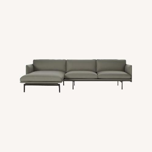 Used Design Within Reach Dark Gray 2 Piece Muuto Outline Sectional for sale on AptDeco