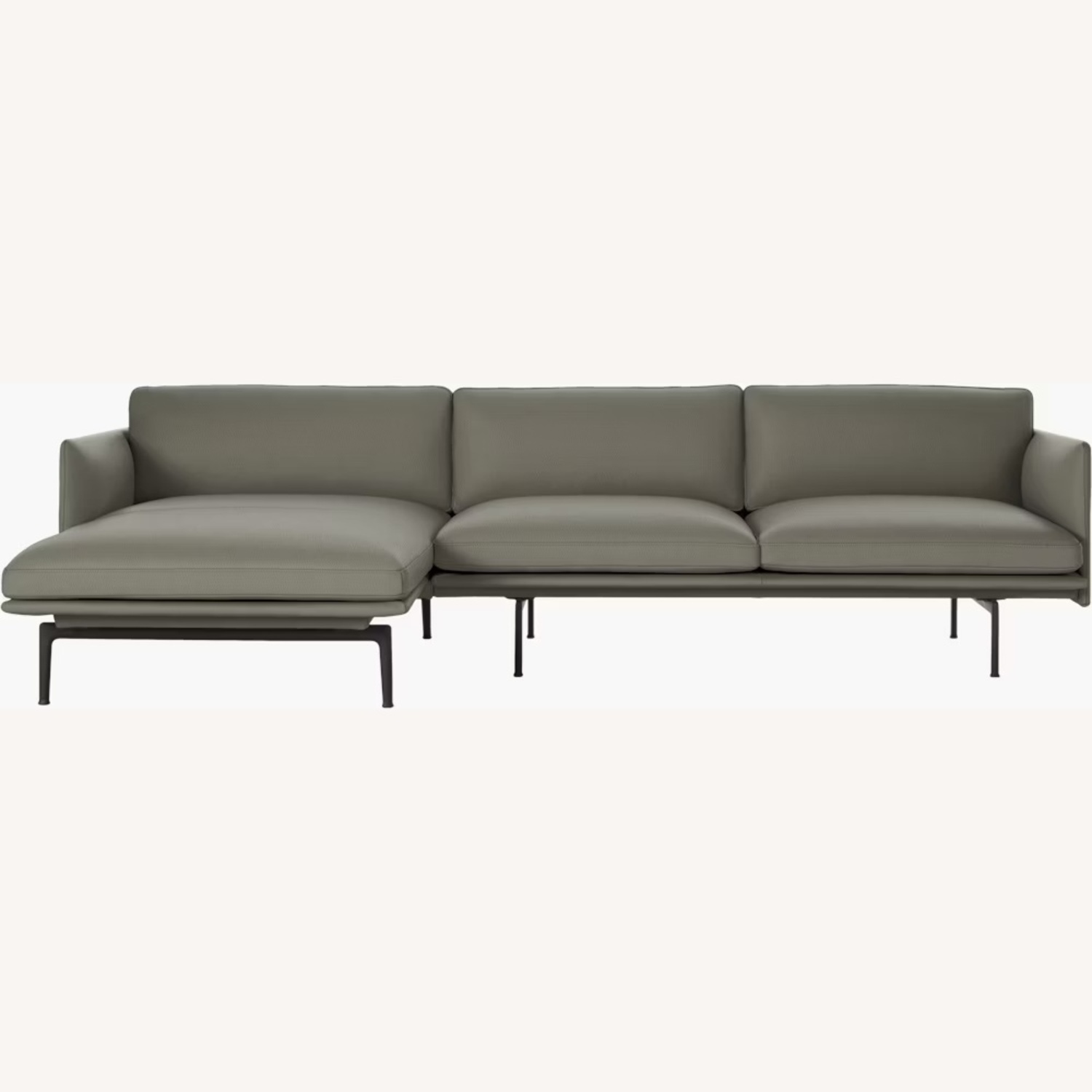 Design Within Reach Dark Gray 2 Piece Muuto Outline Sectional - image-5