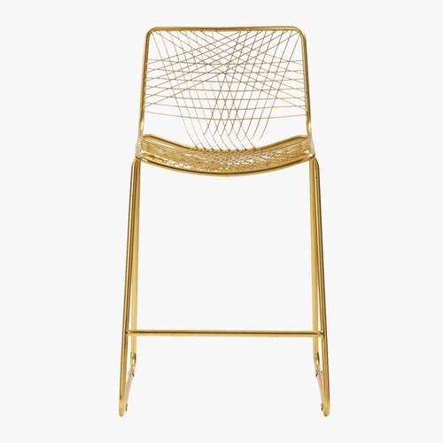Used CB2 Alpha Brass Metal Bar Stools for sale on AptDeco