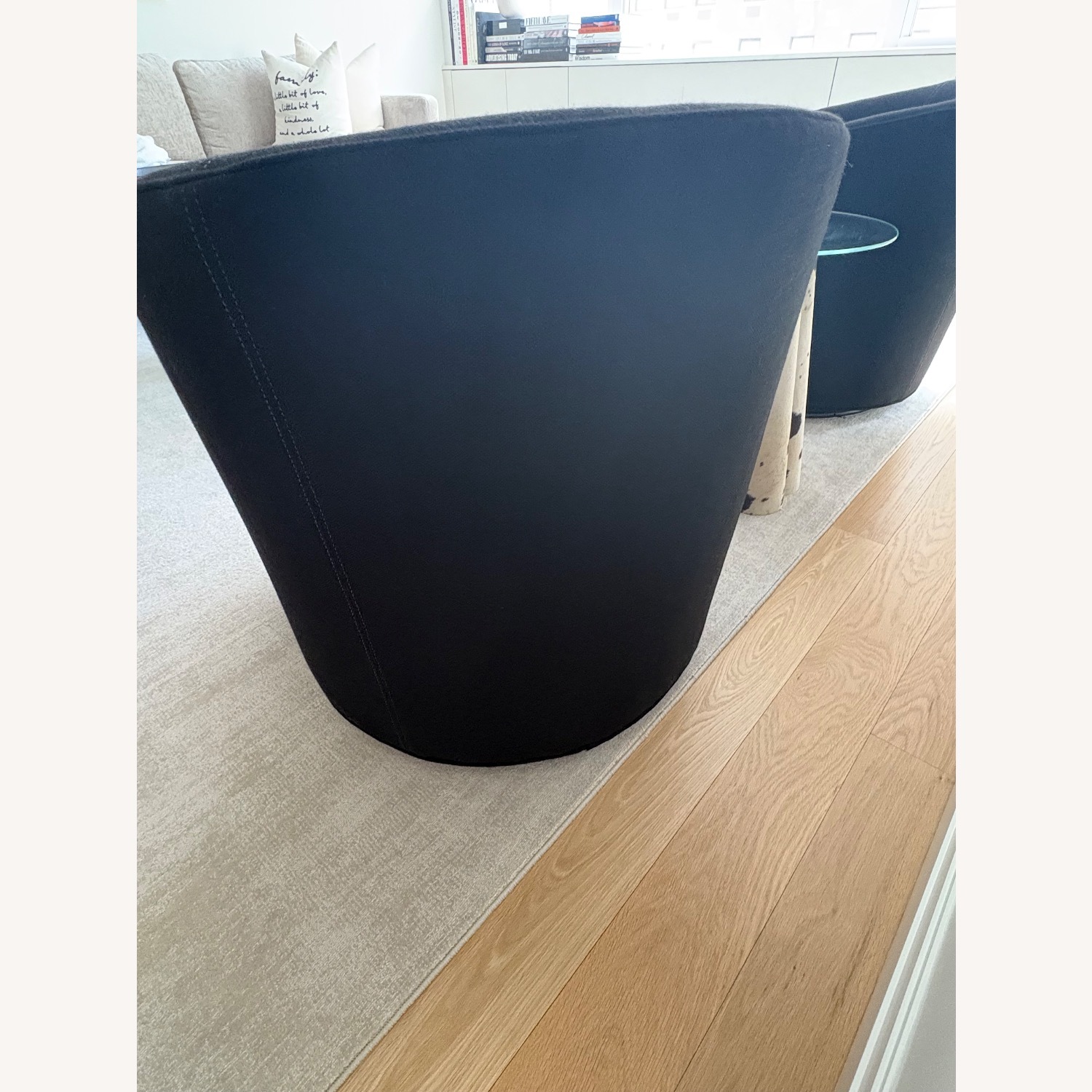 Restoration Hardware Arden Black Fabric Accent Chairs - image-6