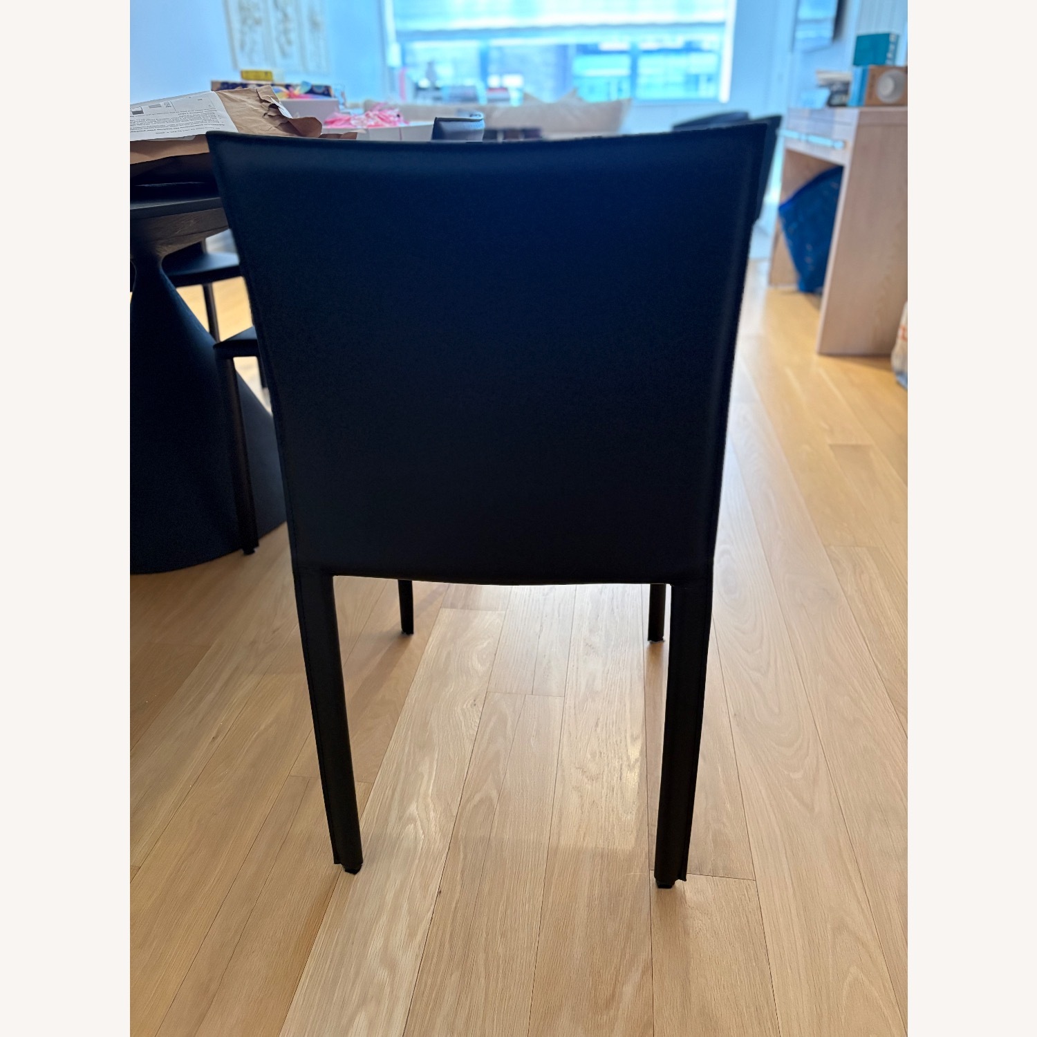 EQ3 Acel Black Leather Dining Chairs - image-3