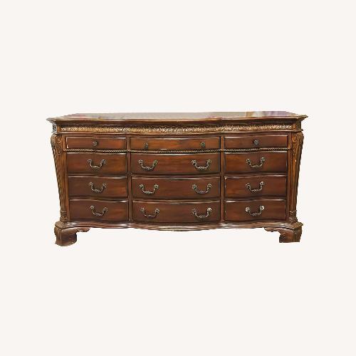 Used Wood Dresser with Mirror for sale on AptDeco