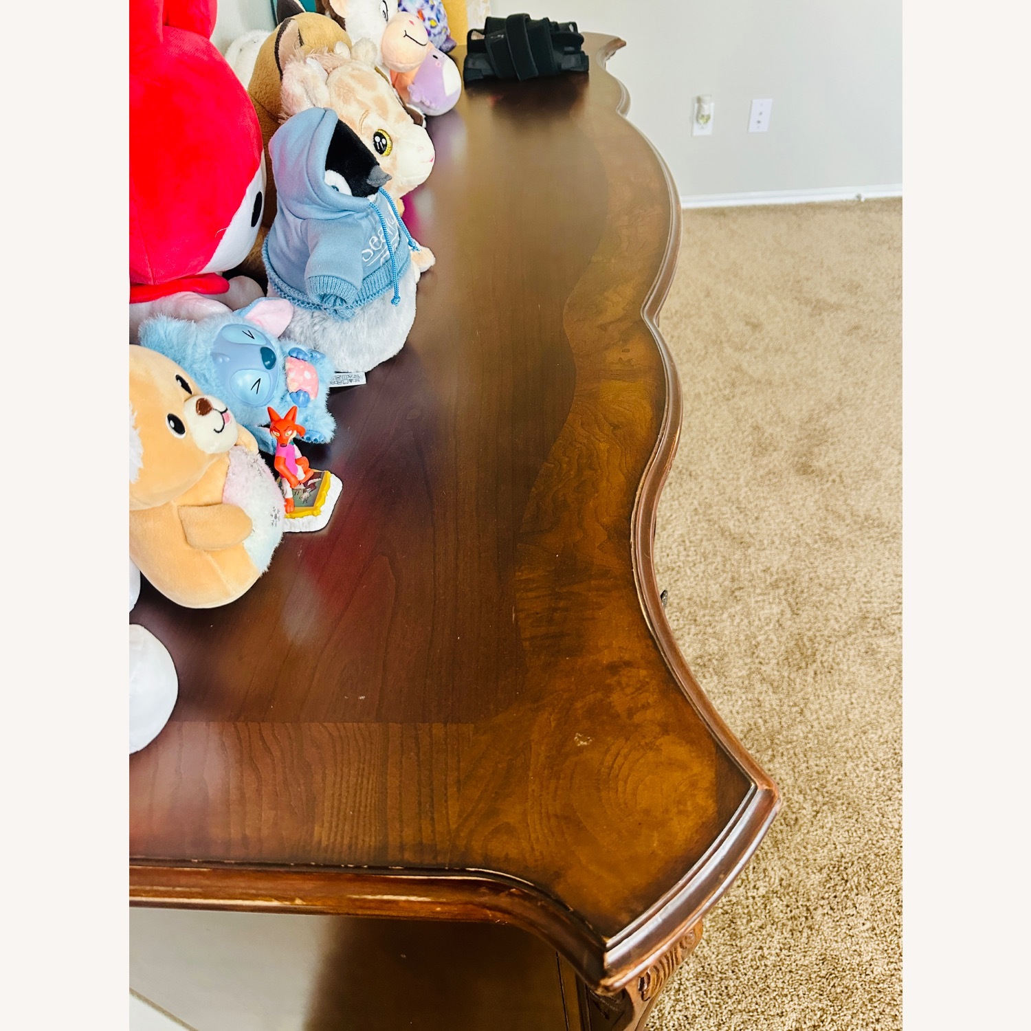 Wood Dresser with Mirror - image-7