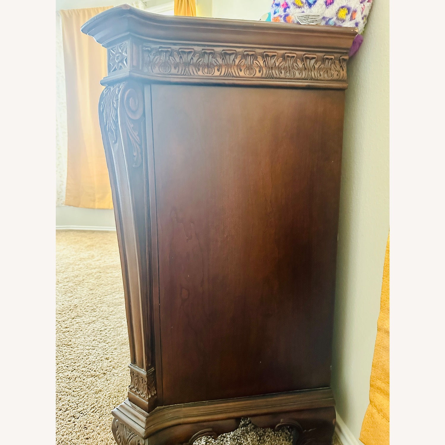 Wood Dresser with Mirror - image-5