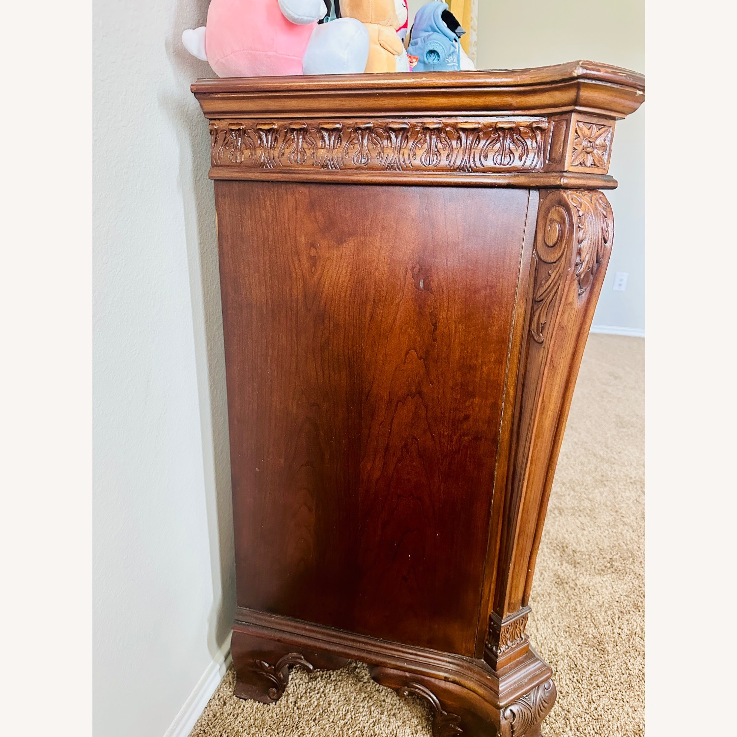 Wood Dresser with Mirror - image-6