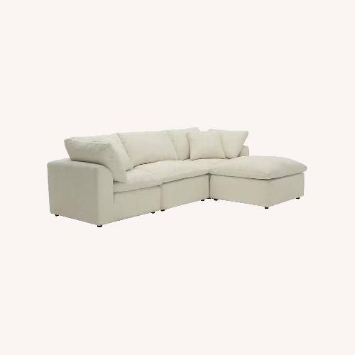 Used Neutral Bryant Modular Sectional with Ottoman for sale on AptDeco