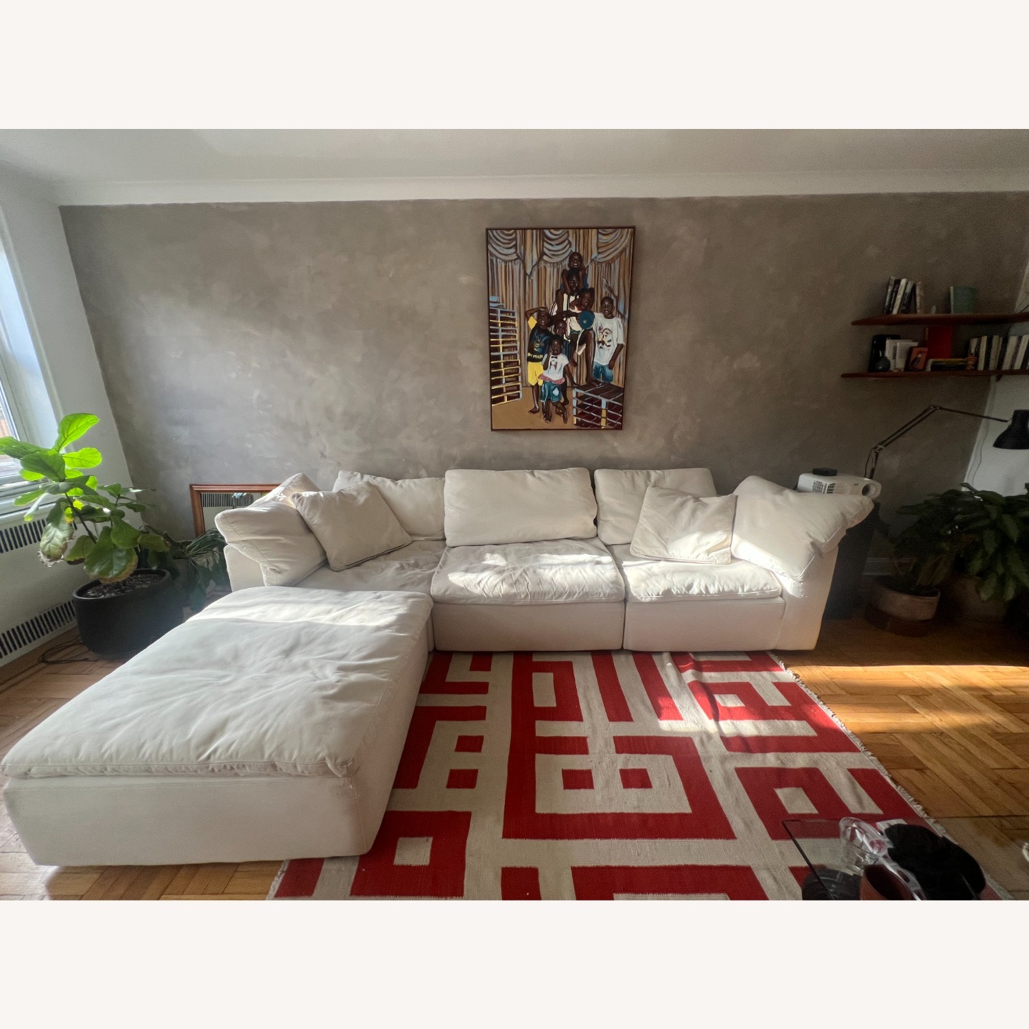Neutral Bryant Modular Sectional with Ottoman - image-2