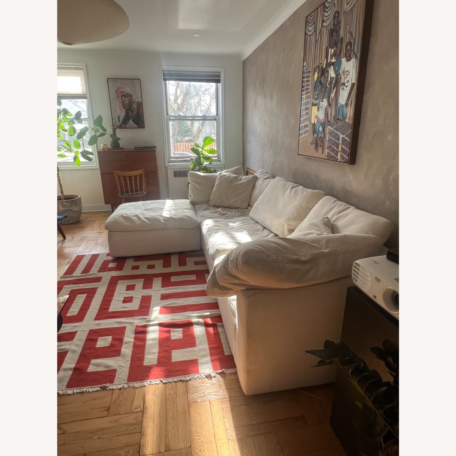 Neutral Bryant Modular Sectional with Ottoman - image-3