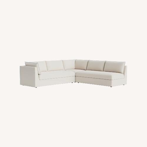 Used Joybird Wilder White 3+ Piece Sectional for sale on AptDeco