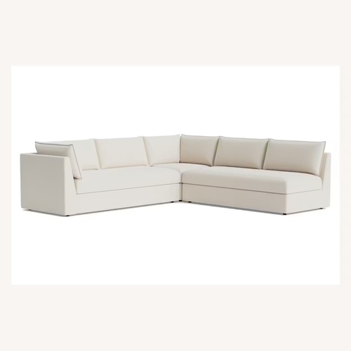 Used Joybird Wilder White 3+ Piece Sectional for sale on AptDeco