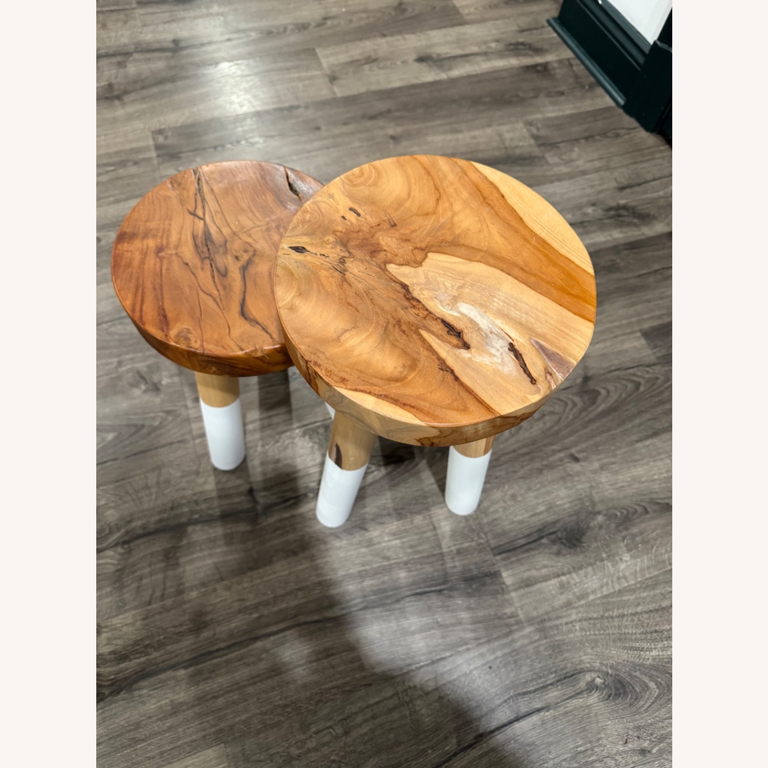 Serena & Lily Dip-Dyed Stools (Set of 2) - image-3