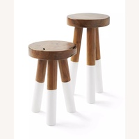 Serena & Lily Dip-Dyed Stools (Set of 2)
