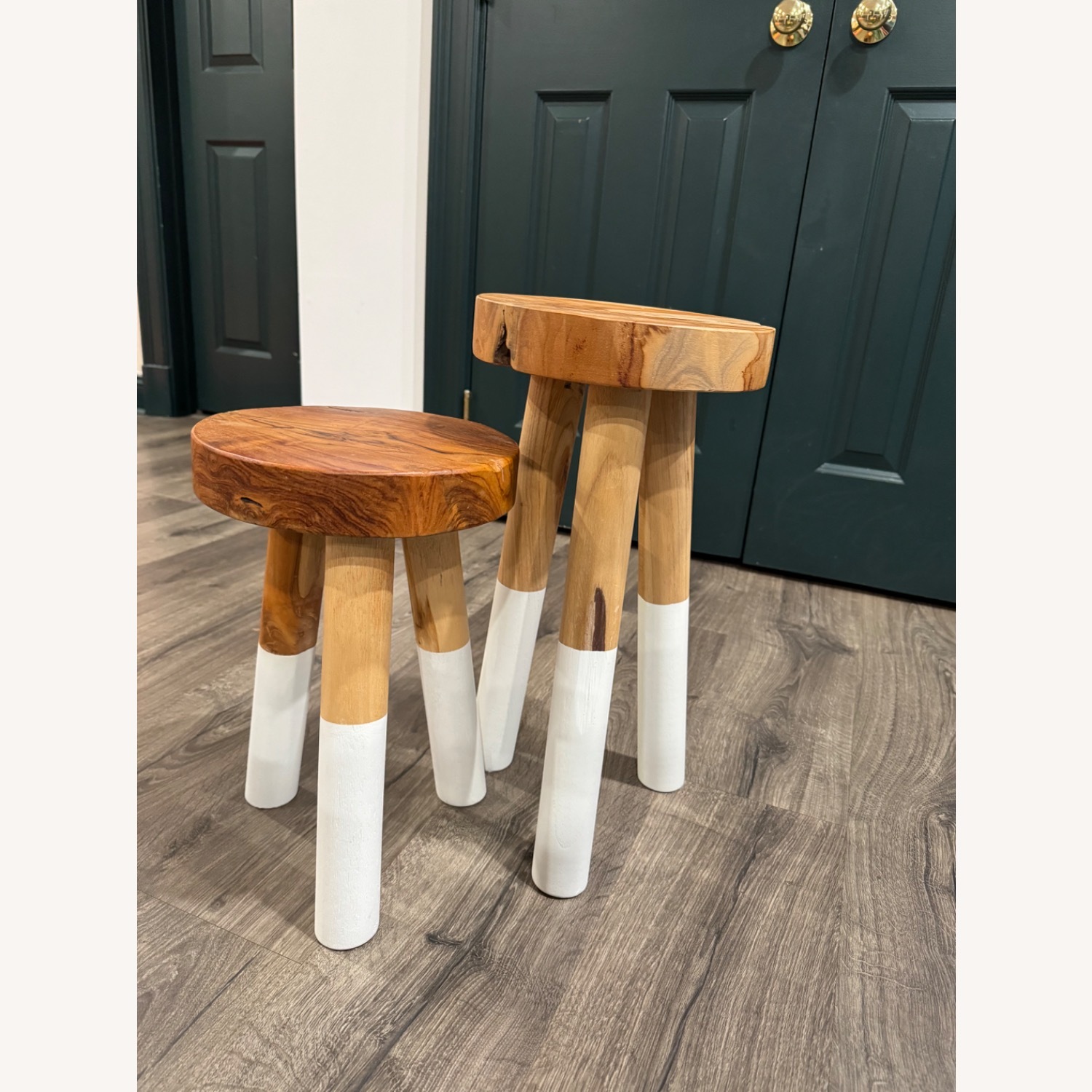 Serena & Lily Dip-Dyed Stools (Set of 2) - image-2