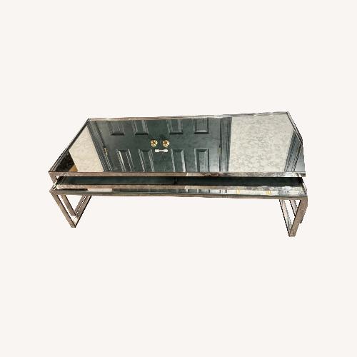 Used Restoration Hardware Nesting Silver Coffee Tables for sale on AptDeco