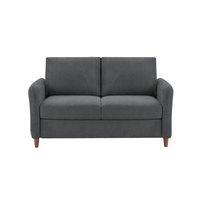 Linen Flared Arm Loveseat with Storage