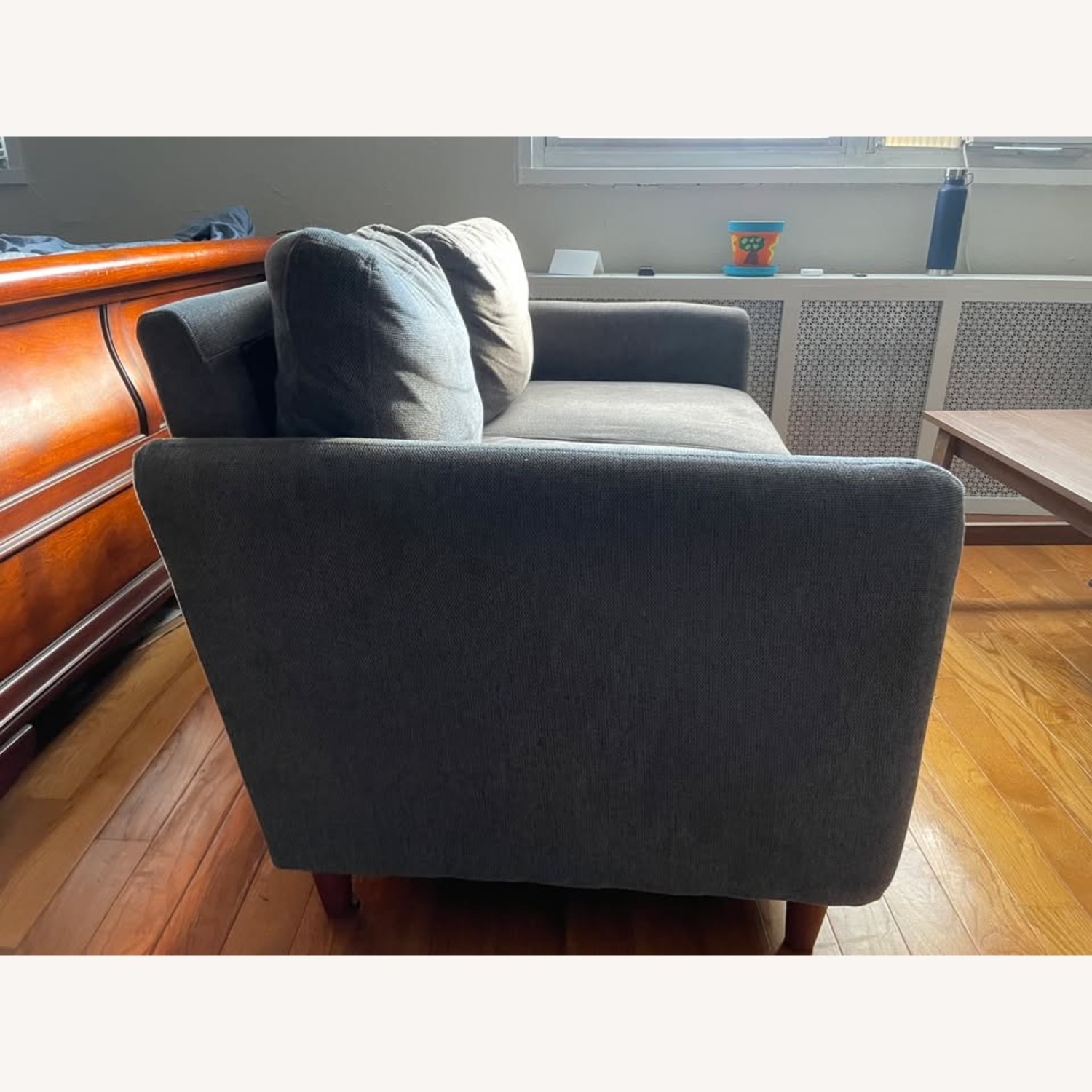 Linen Flared Arm Loveseat with Storage - image-3