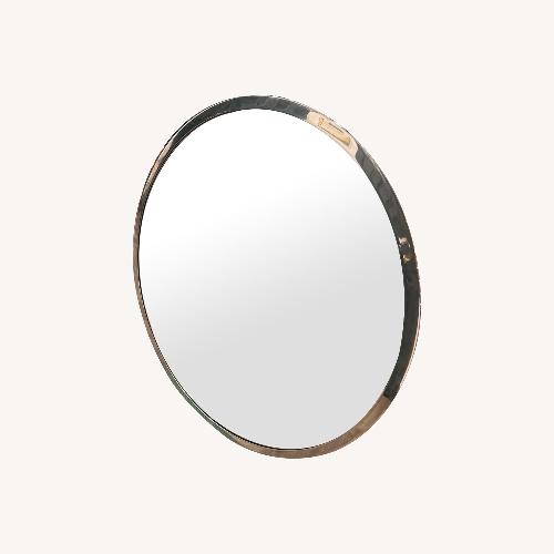 Used Pottery Barn Polished Chrome Wall Mirror for sale on AptDeco