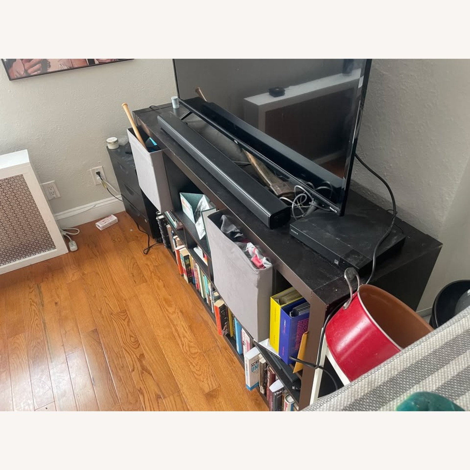 Black Wood Bookcase - image-2