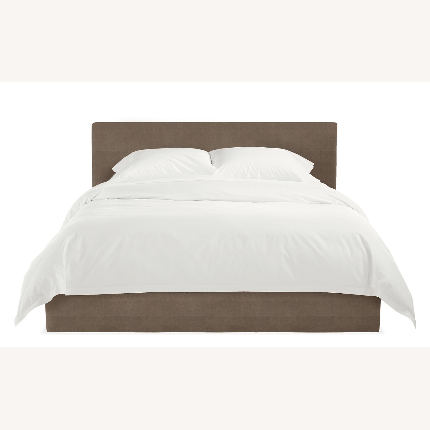 Room & Board Dark Brown Fabric Queen Platform Bed  - image-4
