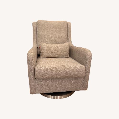 Used Monte Design Light Gray Fabric Nursing Chair for sale on AptDeco