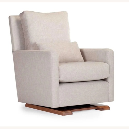 Used Monte Design Light Gray Fabric Nursing Chair for sale on AptDeco