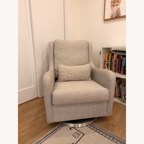 Used Monte Design Light Gray Fabric Nursing Chair for sale on AptDeco