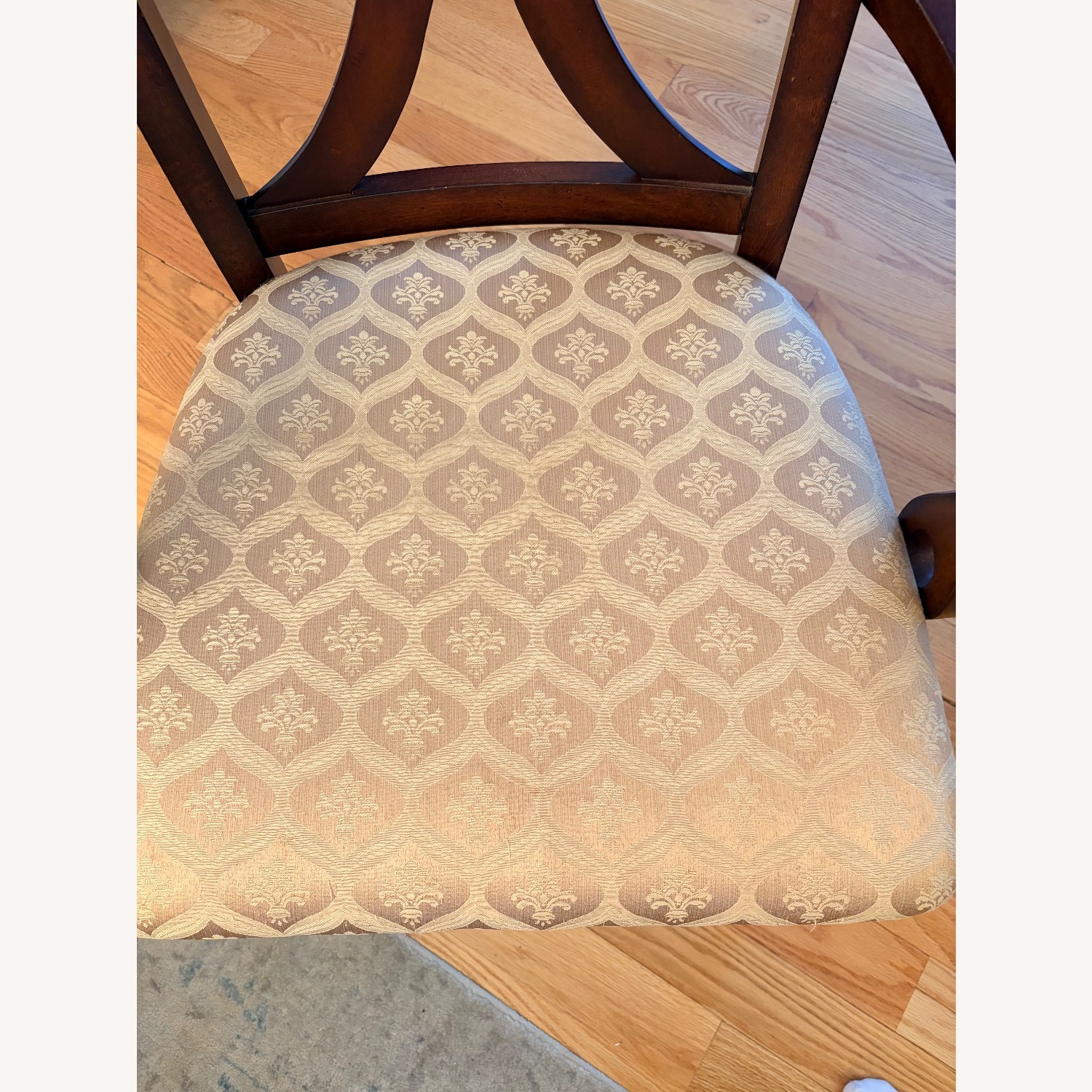 Dark Brown Wood Dining Table Set - image-2