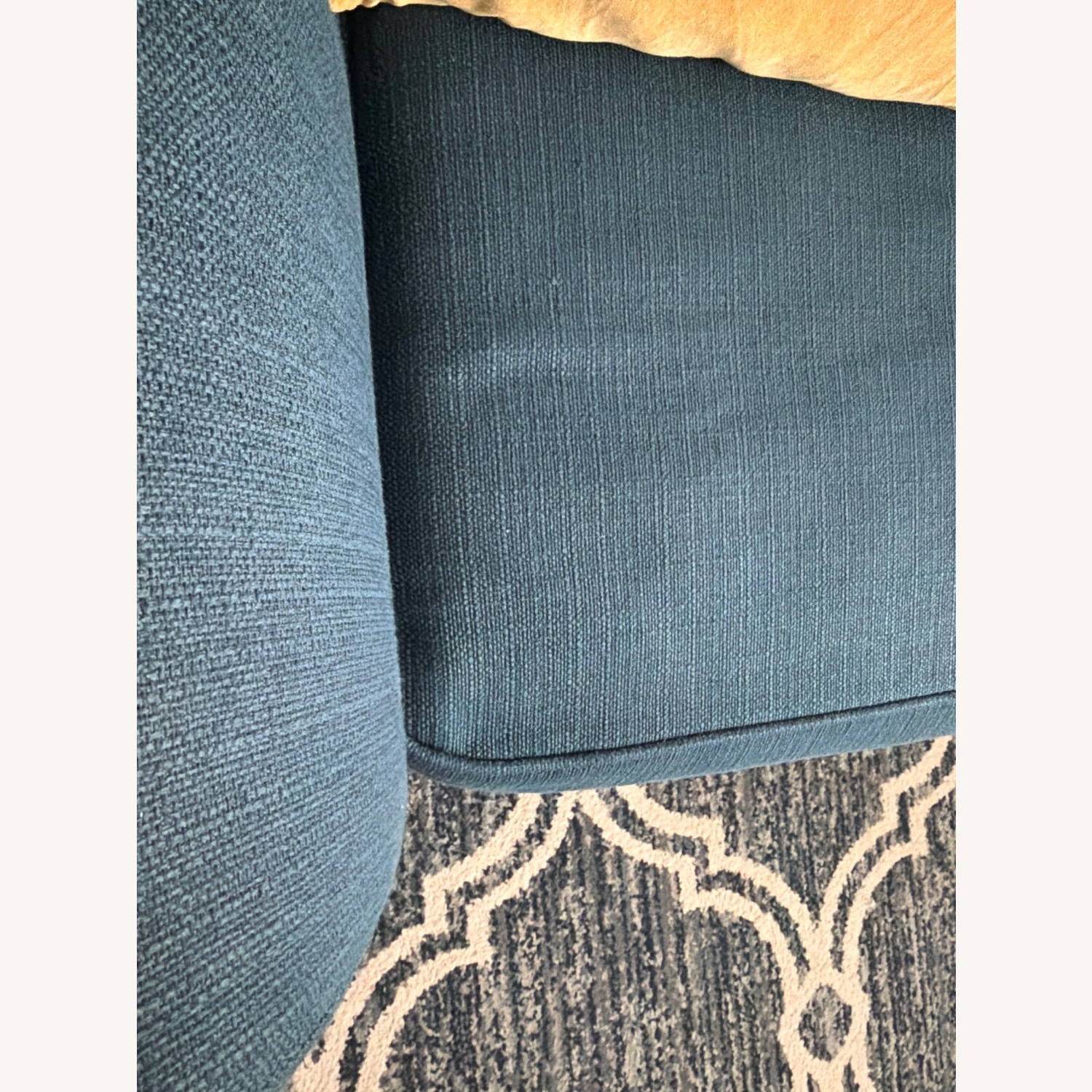 Rooms To Go Blue Fabric 3+ Seater Sofa - image-3