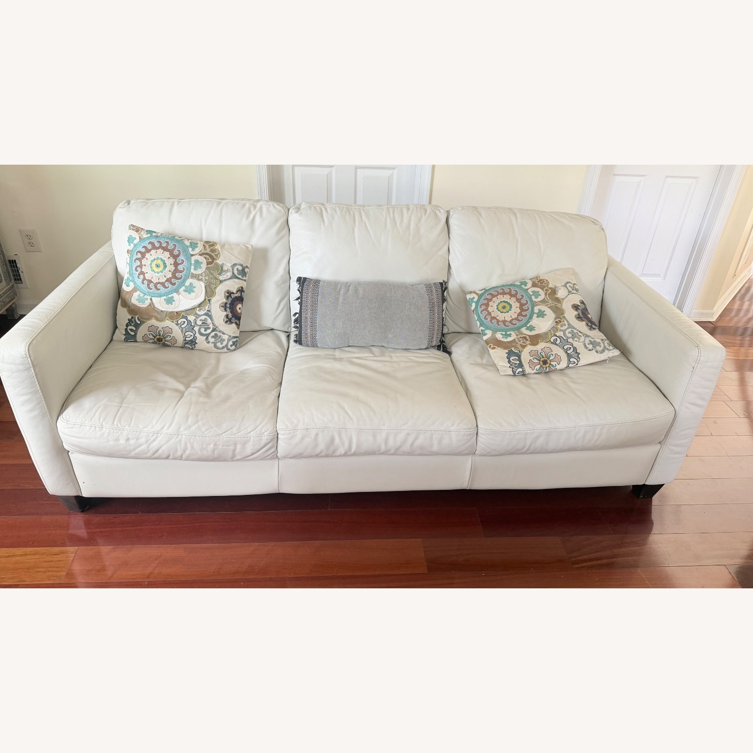 Macy's White 3+ Seater Sofa - image-1