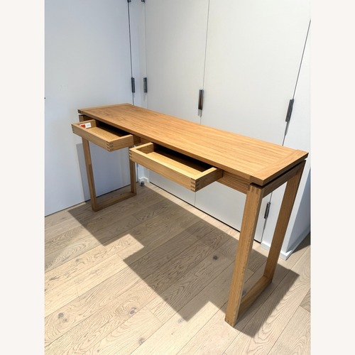 Used Design Within Reach Light Brown Wood Side Table for sale on AptDeco