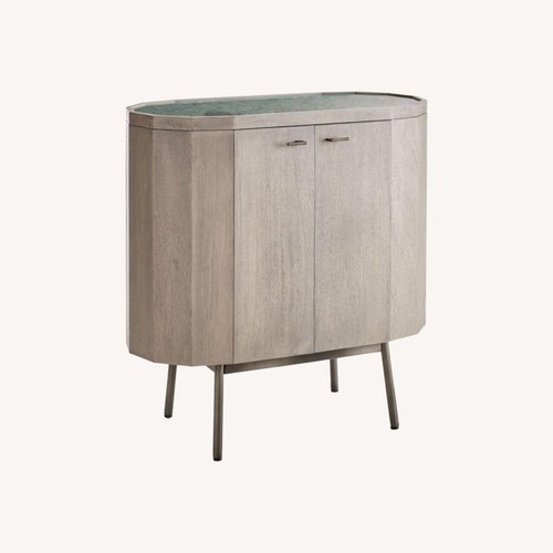 Used Crate & Barrel Dark Gray Wood Sideboard for sale on AptDeco