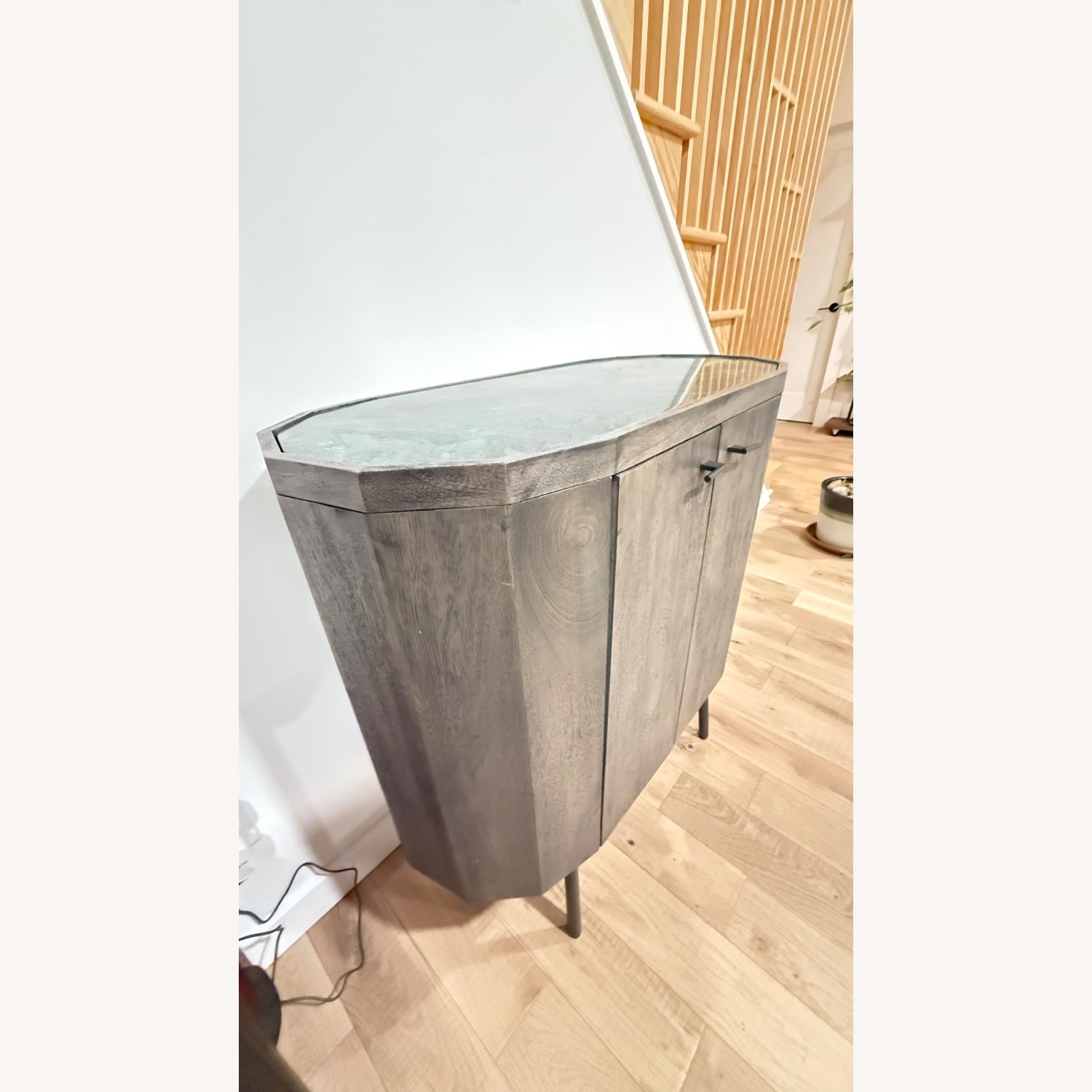 Crate & Barrel Dark Gray Wood Sideboard - image-3