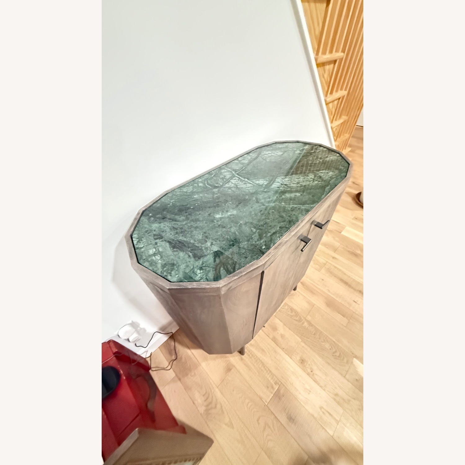 Crate & Barrel Dark Gray Wood Sideboard - image-2