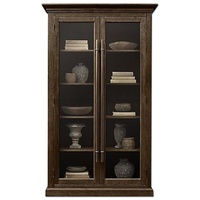 Restoration Hardware 20th C. English Dark Brown Wood Bookcase