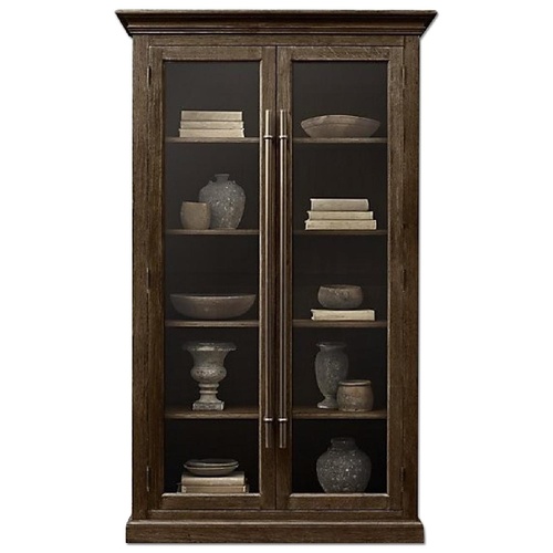 Used Restoration Hardware 20th C. English Dark Brown Wood Bookcase for sale on AptDeco