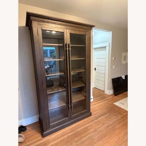 Used Restoration Hardware 20th C. English Dark Brown Wood Bookcase for sale on AptDeco