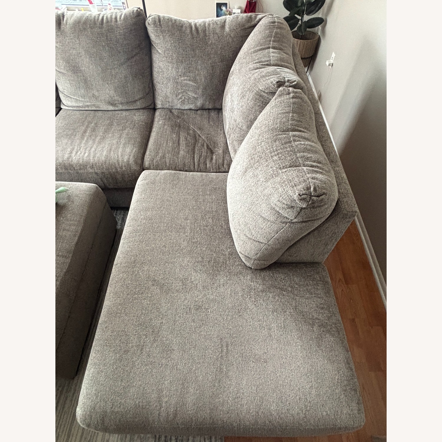 Ashley Furniture 2 Piece Sectional + Ottoman - image-11