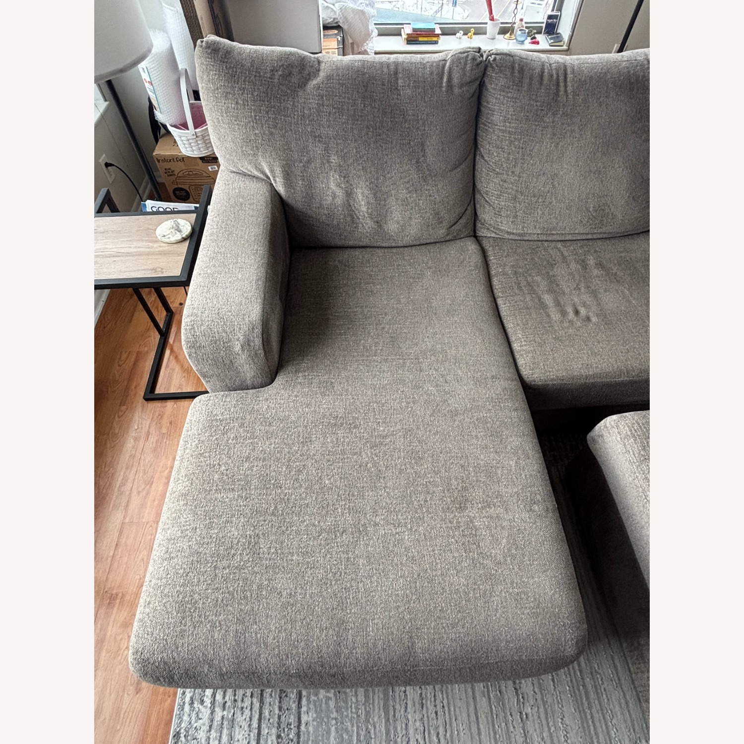 Ashley Furniture 2 Piece Sectional + Ottoman - image-7