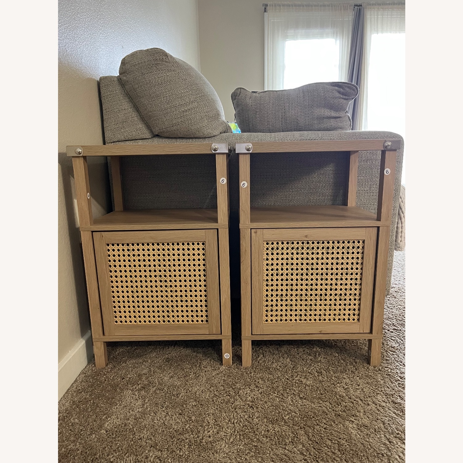 Boho Nightstands / Side Tables Set of 2 - image-1