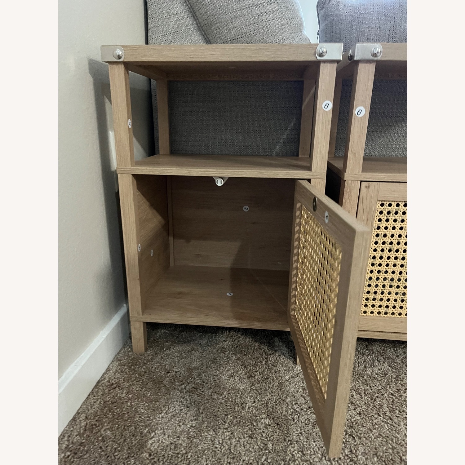 Boho Nightstands / Side Tables Set of 2 - image-3