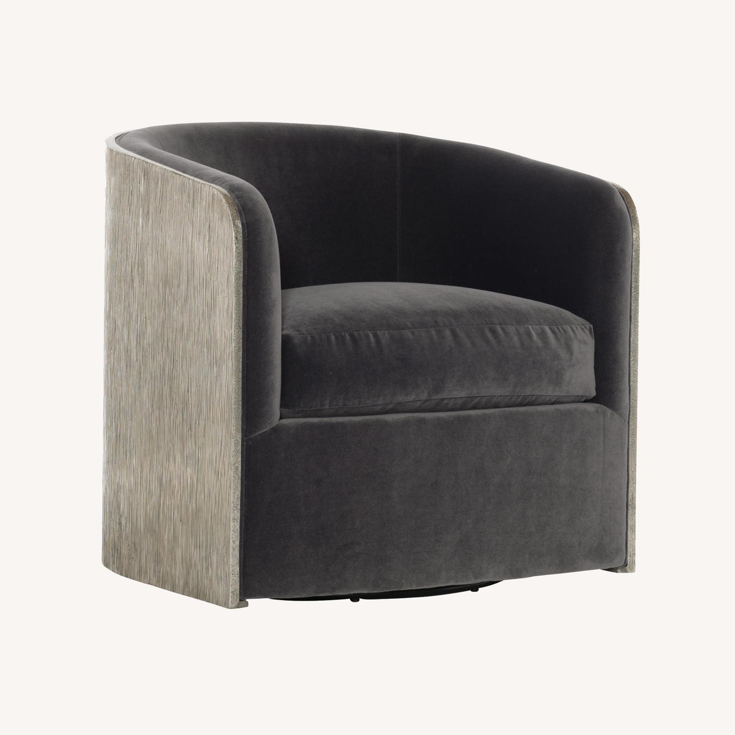 Bernhardt Eliot Dark Gray Metal Accent Chairs - image-0