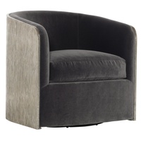 Bernhardt Eliot Dark Gray Metal Accent Chairs