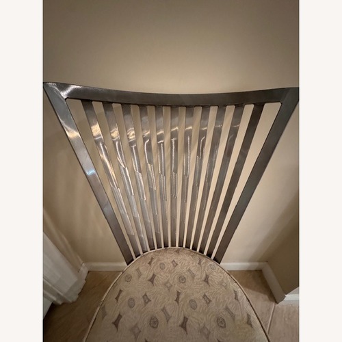 Used Custom Fabric Metal Dining Chairs for sale on AptDeco