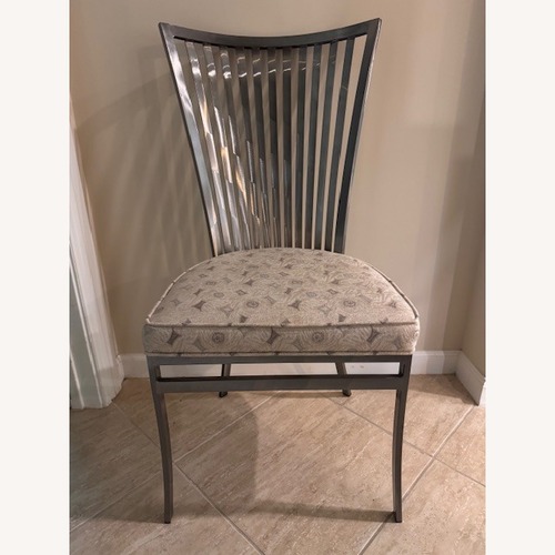 Used Custom Fabric Metal Dining Chairs for sale on AptDeco