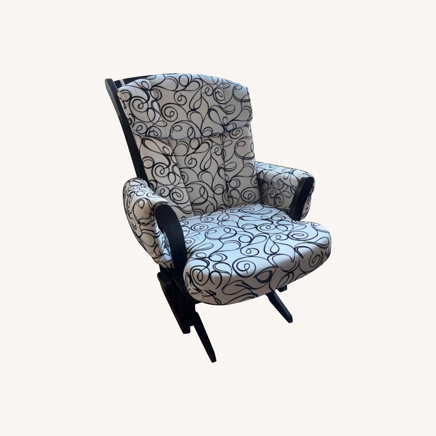 Dutailier Black / White Wood Glider - image-0